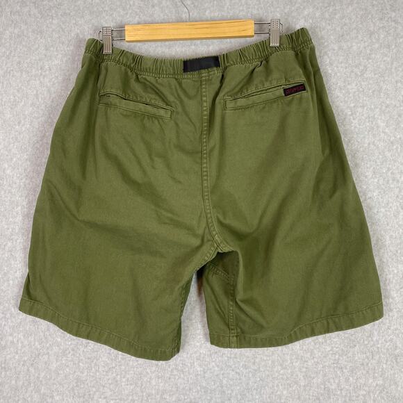 Gramicci Shorts Mens L Olive Green Belted Waist Bermuda Short - Picture 4 of 7